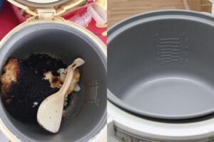 Cách làm sạch nồi cơm điện bị cháy với các bước đơn giản