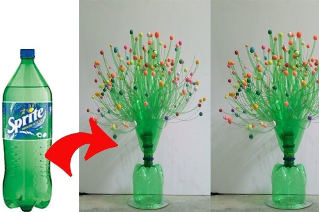 Một vài cách làm chậu hoa từ chai nhựa cực đơn giản chỉ 5 phút