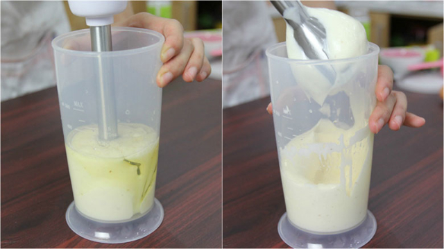 Xay hỗn hợp làm nước sốt mayonnaise