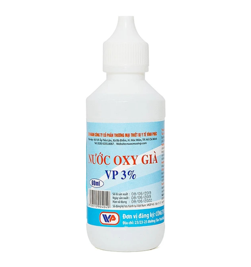 Sử dụng nước oxy già