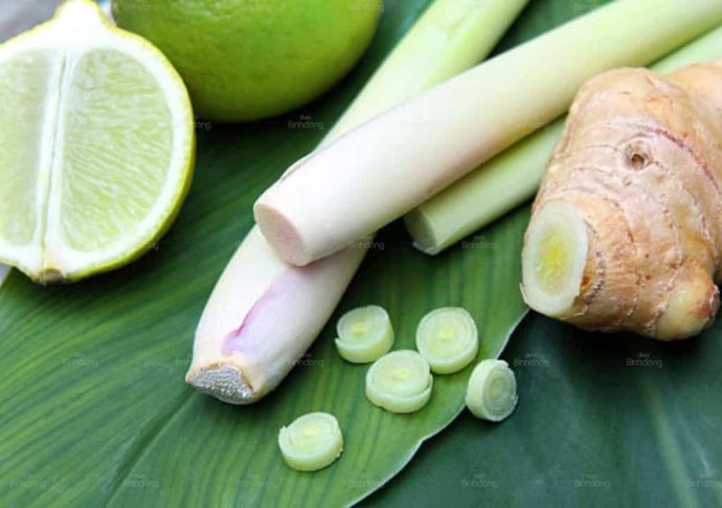 Sử dụng chanh, sả và gừng