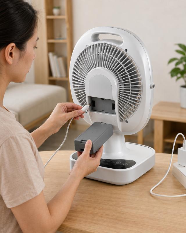 Làm sạch thân quạt và khu vực motor